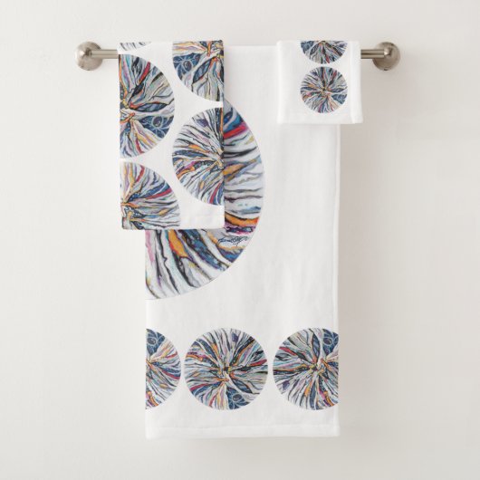 EMBARK Badhanddoek Set op wit Bad Handdoek (Insitu)