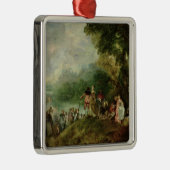 Embarkation for Cythera, 1717 Metalen Ornament (Rechts)