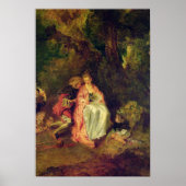 Embarkation for Cythera, c.1717 Poster (Voorkant)