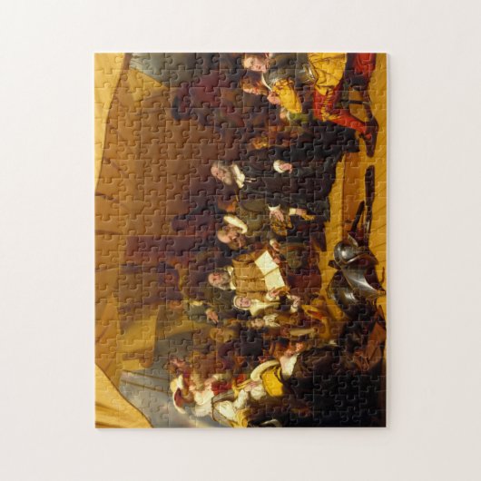 Embarkation of the Pilgrims by Robert Walter Weir Legpuzzel (Verticaal)