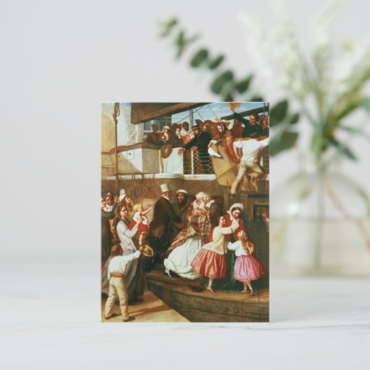 Embarkation Scene Briefkaart (Staand voorkant)