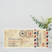 Embarquement avion nodigde de billet de passage ui kaart (Staand voorkant)