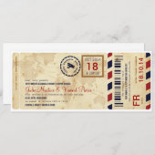 Embarquement avion nodigde de billet de passage ui kaart (Voorkant / Achterkant)