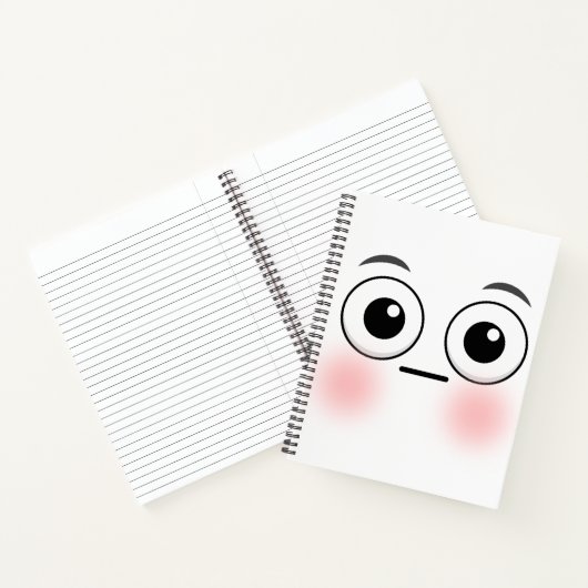 Embarrassed face Notebook Notitieboek (Binnen)