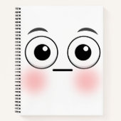 Embarrassed face Notebook Notitieboek (Voorkant)