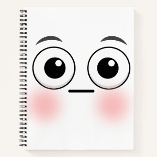 Embarrassed face Notebook Notitieboek
