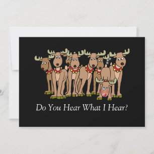 Embarrassed Reindeer Passes Gas Christmas Feestdagenkaart