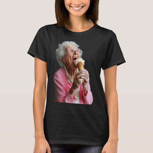 Embarring Old Ladies Meme Grandma Grandmother Gran T-shirt (Voorkant)