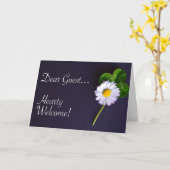 Embassy Welcome Guest Flower Card Kaart (Gele Bloem)