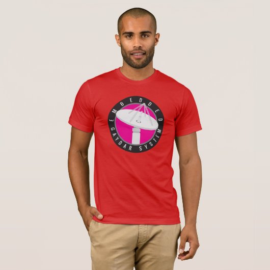 Embedded Gaydar System logo t-shirt (Voorkant volledig)