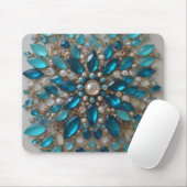Embellished glass and stone Mousepad 4 Muismat (Met muis)