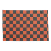 Ember and ash checkerboard pattern kussensloop (Achterkant-Rechts)