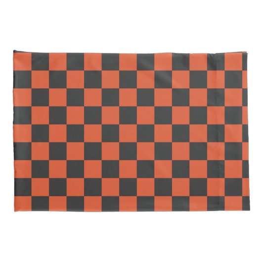 Ember and ash checkerboard pattern kussensloop (Achterkant-Rechts)