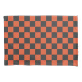 Ember and ash checkerboard pattern kussensloop (Voorkant-Links)