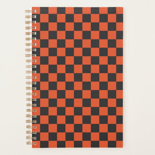 Ember and ash checkerboard pattern planner (Voorkant)