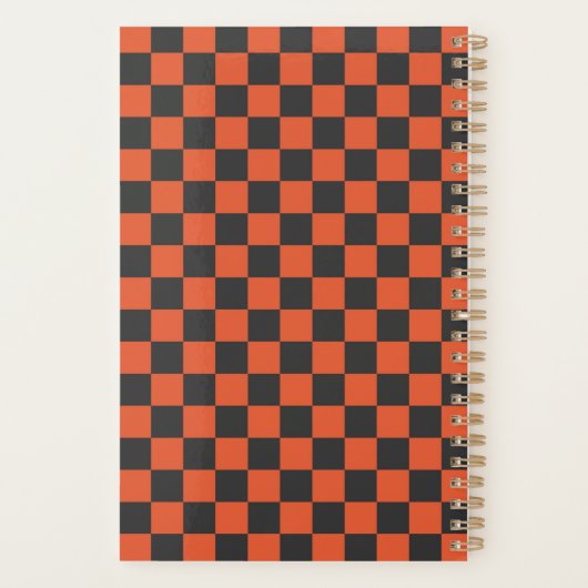 Ember and ash checkerboard pattern planner (Achterkant)