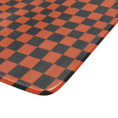 Ember and ash checkerboard pattern snijplank (Hoek)