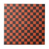 Ember and ash checkerboard pattern tegeltje (Voorkant)