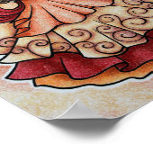 Ember belly dance art poster (Hoek)
