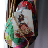 Ember-buikdanskunst Briefkaart