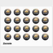 Ember Canopy | Minimaal Design Ronde Sticker (Vel)