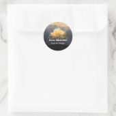 Ember Canopy | Minimaal Design Ronde Sticker (Tas)