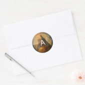 Ember Canopy | Minimaal Design Ronde Sticker (Envelop)