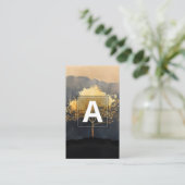 Ember Canopy | Minimaal Design Visitekaartje (Staand voorkant)