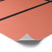 Ember Drift No. 1 — Moderne Geometrische Wandkunst Poster (Hoek)