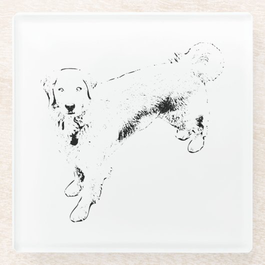 Ember-Evening Watch Glazen Onderzetter (Voorkant)