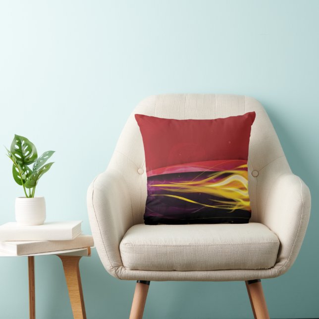 "Ember Flow" Throw Pillow Kussen (Stoel)