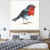 Ember Heart - Robin Canvas Afdruk (Insitu (Slaapkamer))