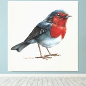 Ember Heart - Robin Canvas Afdruk (Insitu (Houten vloer))