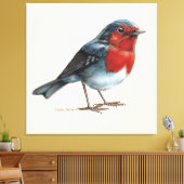 Ember Heart - Robin Canvas Afdruk (Insitu (Woonkamer))