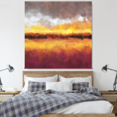 Ember Horizon Canvas Afdruk (Insitu (Slaapkamer))