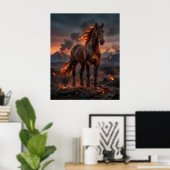 Ember Horse Ash Plains Poster (Thuiskantoor)