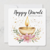 Ember in Bloom, Diwali Feestdagenkaart (Voorkant)