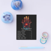Ember Lotus | Hamsa Hand Design Flyer (Enkel)