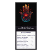 Ember Lotus | Hamsa Hand Design Reclamekaart (Voorkant)