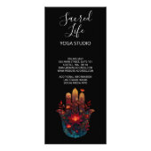 Ember Lotus | Hamsa Hand Design Reclamekaart (Achterkant)