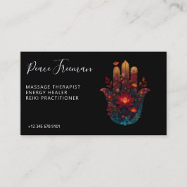 Ember Lotus | Hamsa Hand Design Visitekaartje