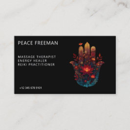 Ember Lotus | Hamsa Hand Design Visitekaartje