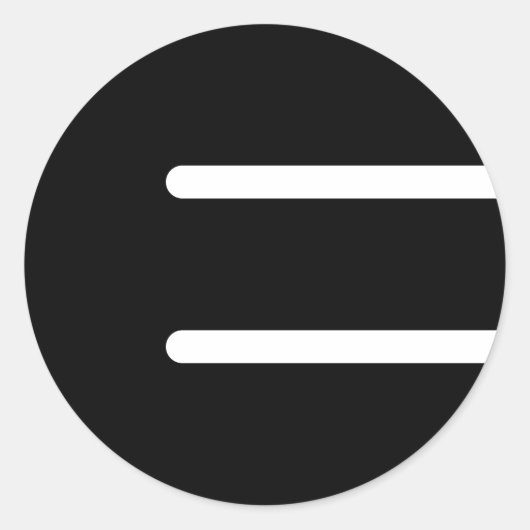 Ember Muziek "Black E" Sticker - 3" (Voorkant)