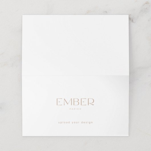 Ember Papier 3.5x2-plaatskaart uploadt uw ontwerp Plaatskaartje (Buitenkant ongevouwen)