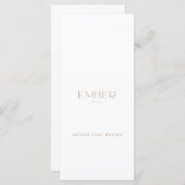 Ember Papier 4x9 Menu Aangepast Upload uw ontwerp (Voorkant / Achterkant)
