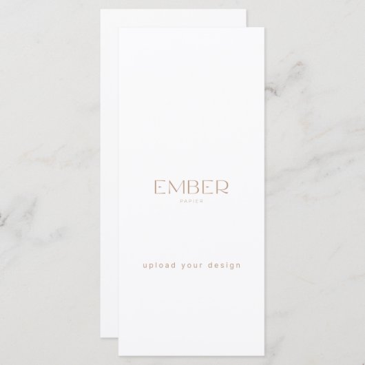 Ember Papier 4x9 Menu Aangepast Upload uw ontwerp (Voorkant / Achterkant)