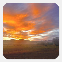 Ember Sky Vierkante Sticker