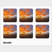Ember Sky Vierkante Sticker (Vel)