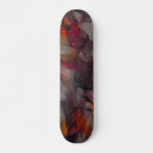 Ember Smoke Grunge Abstract Skateboard (Voorkant)