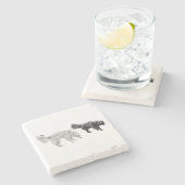 Ember Tafel, Scentwork Scene Stenen Onderzetter (Zijkant)